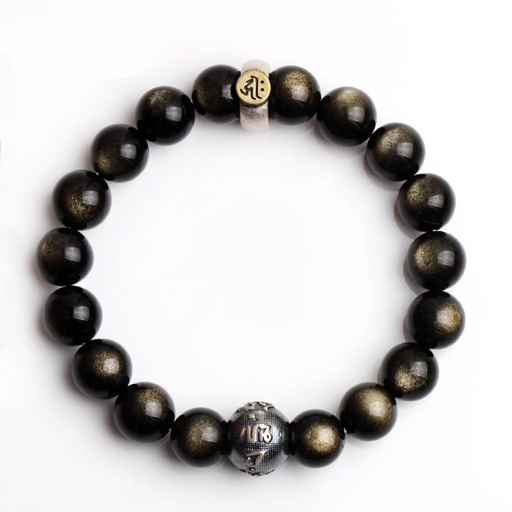 Buddha Stones Chinese dierenriem geboorte Boeddha Obsidiaan Armband - image 7
