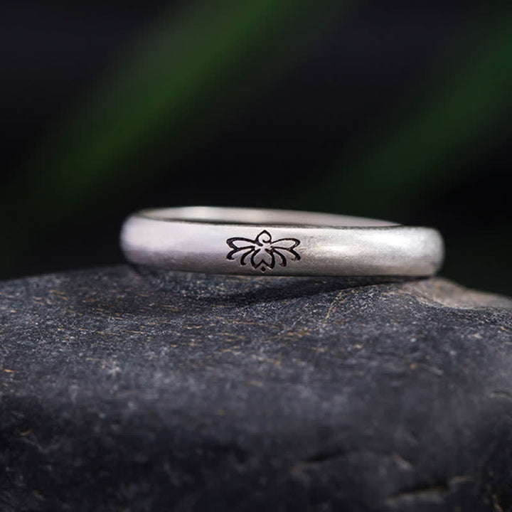 Buddha Stones Lotusbloem Ring van 925 sterling zilver - image 2