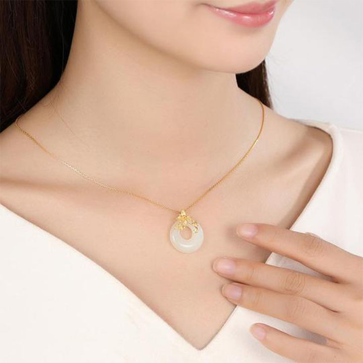 Buddha Stones Tibetaanse witte jade Ketting - image 3