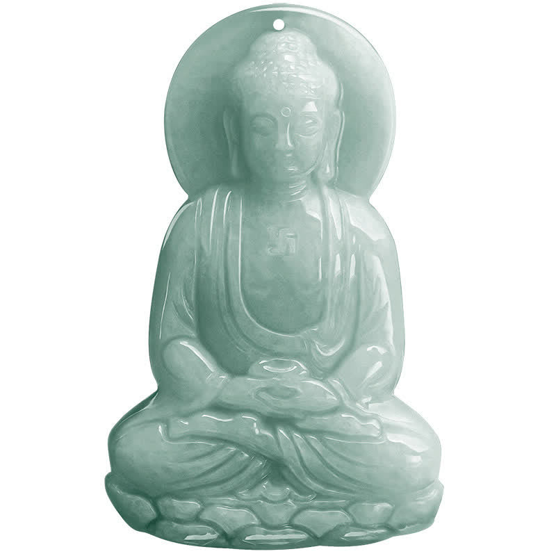 Buddha Stones Amitabha Boeddha Jade Amulet Compassie Ketting - image 17