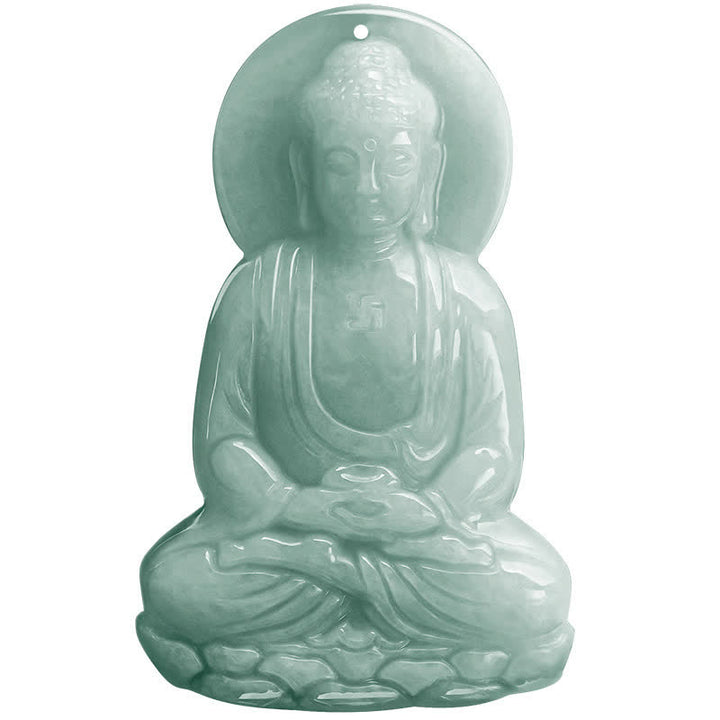 Buddha Stones Amitabha Boeddha Jade Amulet Compassie Ketting - image 17
