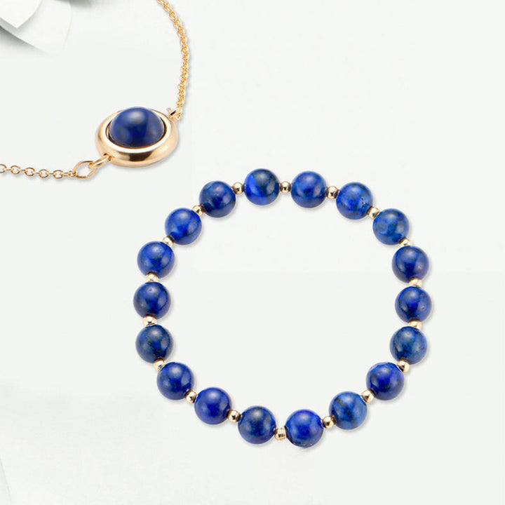 Buddha Stones Zonnesteen Aardbeikwarts Kristal Positieve Armband - image 40
