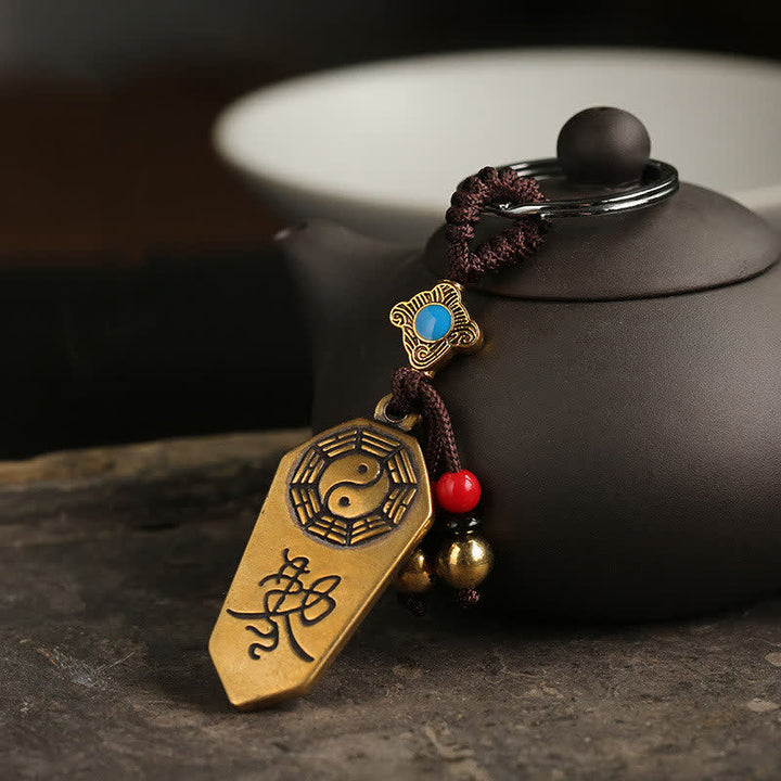 Feng Shui Bagua Yin Yang balans vrede sleutelhanger - Bagua - image 0