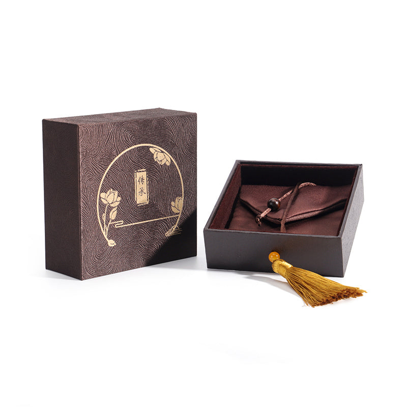 Vintage Lotus Sieraden opbergdoos met kwastjes, geschenkdoos - image 7