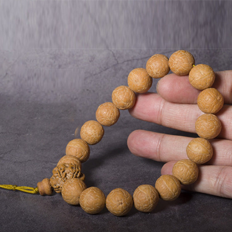 Buddha Stones Bodhizaad Geluk Voorspoed Pols Mala Kwastje Mala - image 1