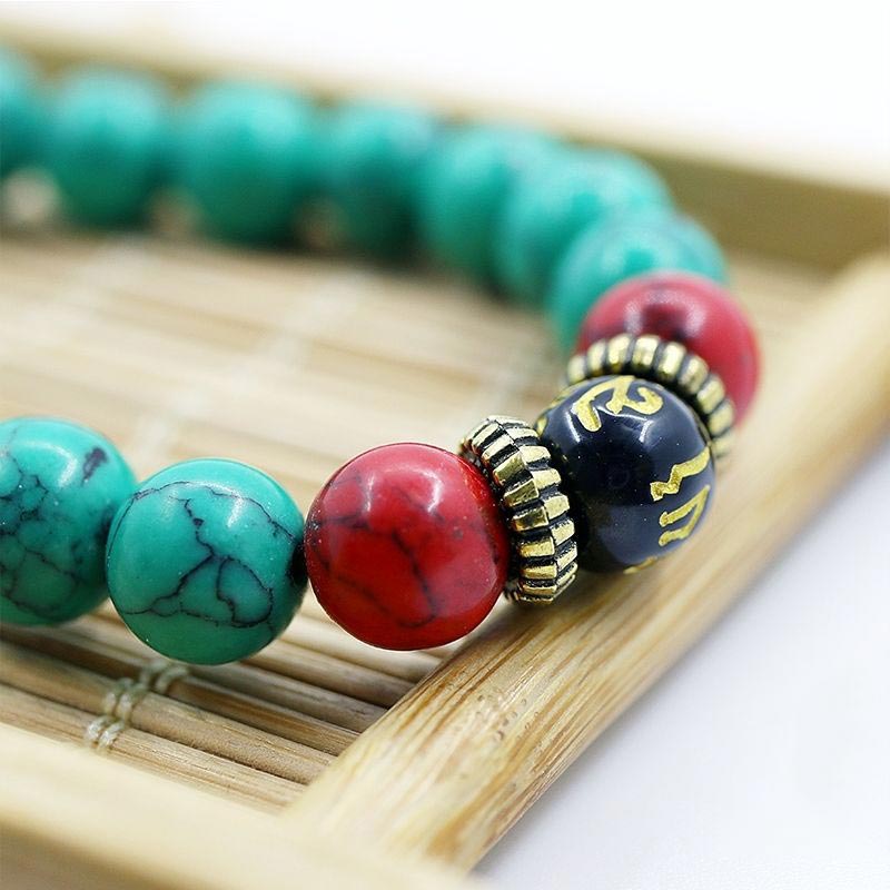 Buddha Stones Tibetaanse turkooizen Ketting (Mala) - image 2