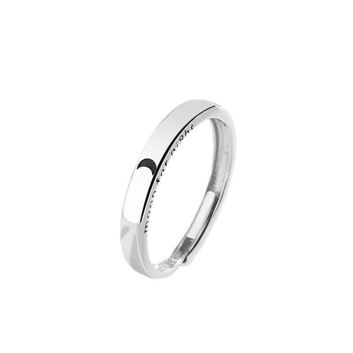 Buddha Stones Verstelbare Ring van 925 sterling zilver met zon- en maanbescherming. - image 5