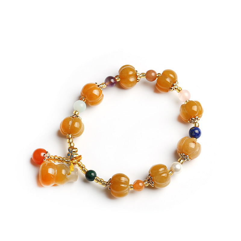 Buddha Stones Gouden zijden jade PiXiu rijkdom Armband - image 3