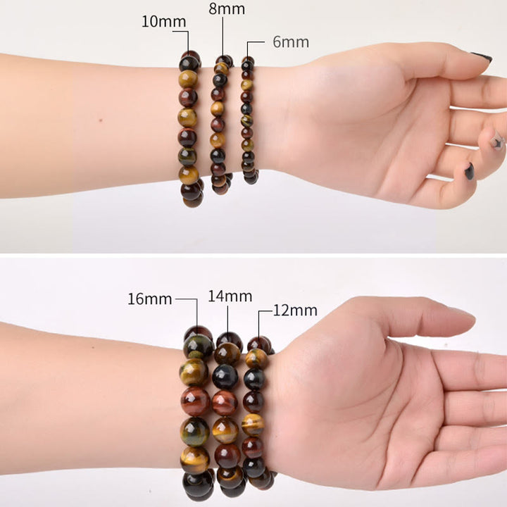 Buddha Stones Natuurlijke tijgeroog Armband voor positieve bescherming - image 15