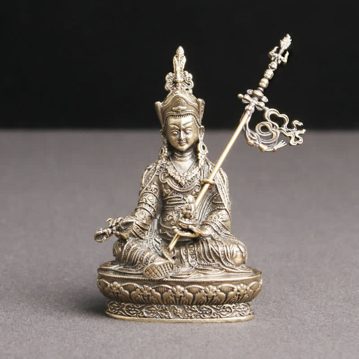 Buddha Stones Padmasambhava Boeddhabeeld Sereniteit Koperen Beeld Decoratie Tempelornament - image 5