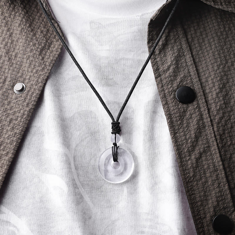 Buddha Stones Geluksmunt hanger met helende kristal edelsteen Ketting - image 33