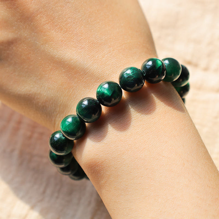Buddha Stones Armband met tijgeroog-energie voor groei en genezing. - image 9