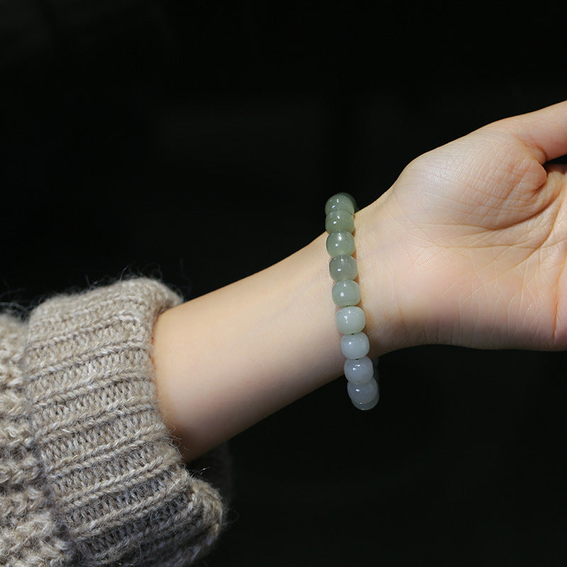 Buddha Stones Armband van jade met kleurverloop - image 1
