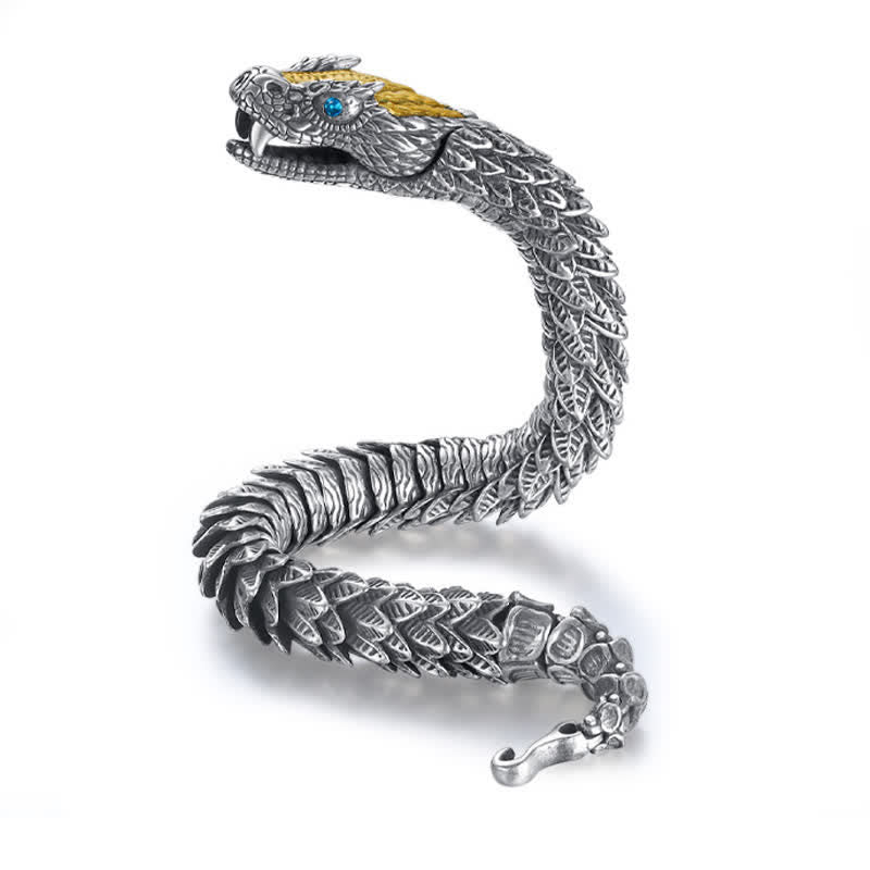 Buddha Stones Handgemaakte amulet met draak en slang als Armband. - image 5