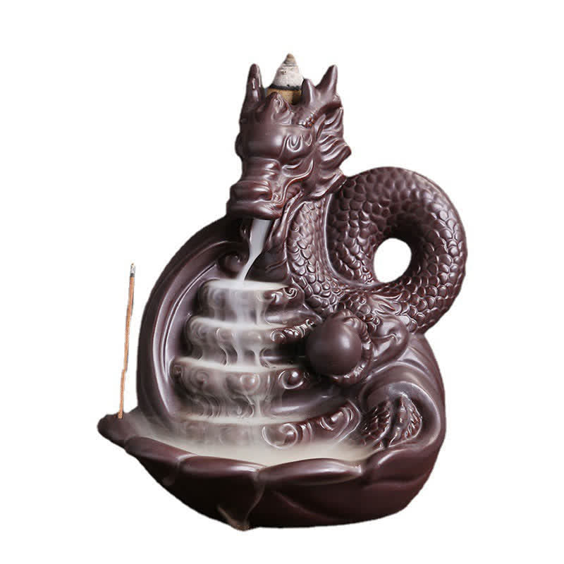 Keramische Wierook met drakenpatroon voor succes - image 9
