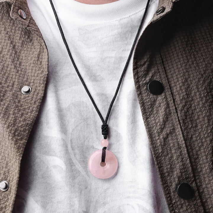 Buddha Stones Geluksmunt hanger met helende kristal edelsteen Ketting - image 11