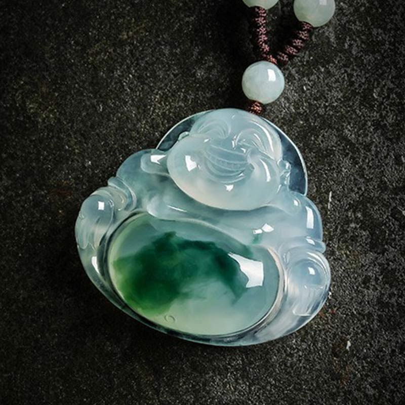 Buddha Stones Cyan Jade Ketting - image 5