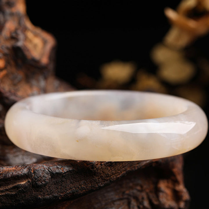 Natuurlijke Sakura Agaat Bangle-armband - image 4