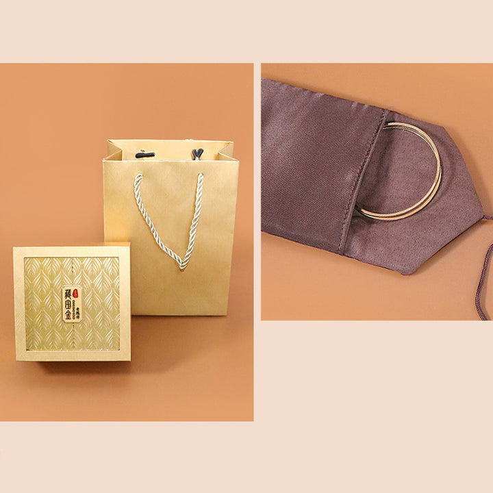 Retro sieraden opbergdoos met verenpatroon, geschenkdoos - image 15