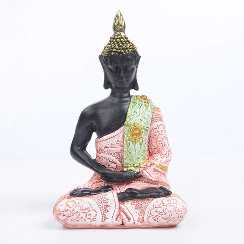 Buddha Stones Tibetaanse Boeddha FengShui-decoratie - Roze - image 0