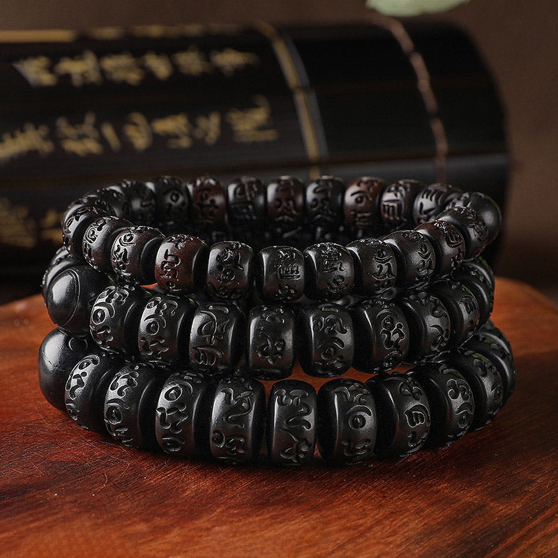 Buddha Stones Tibetaanse Armband ter bescherming tegen blikseminslag van hout - image 1