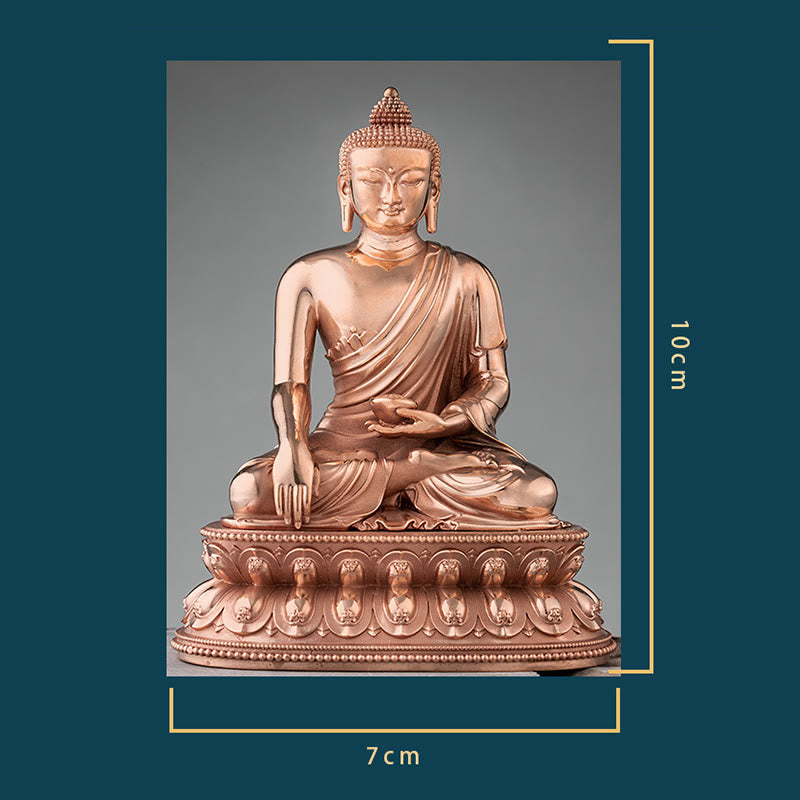 Buddha Stones Gautama Shakyamuni Boeddha beeldje, Sereniteit, koperen beeldje, woondecoratie - image 15