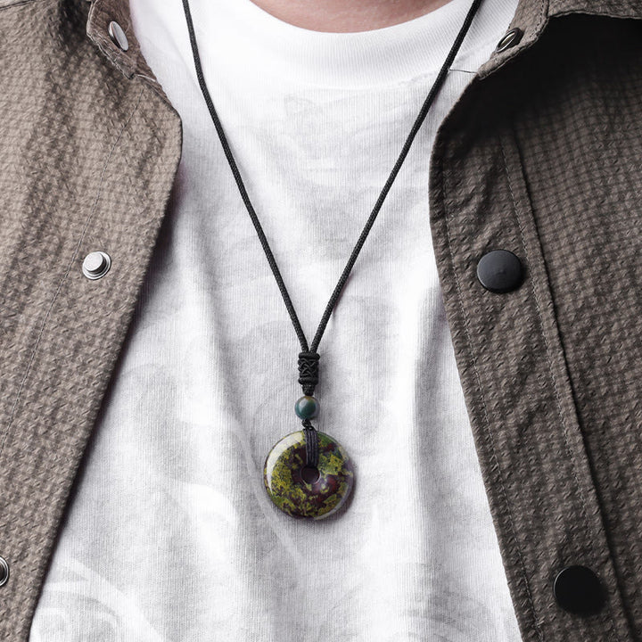 Buddha Stones Geluksmunt hanger met helende kristal edelsteen Ketting - image 26