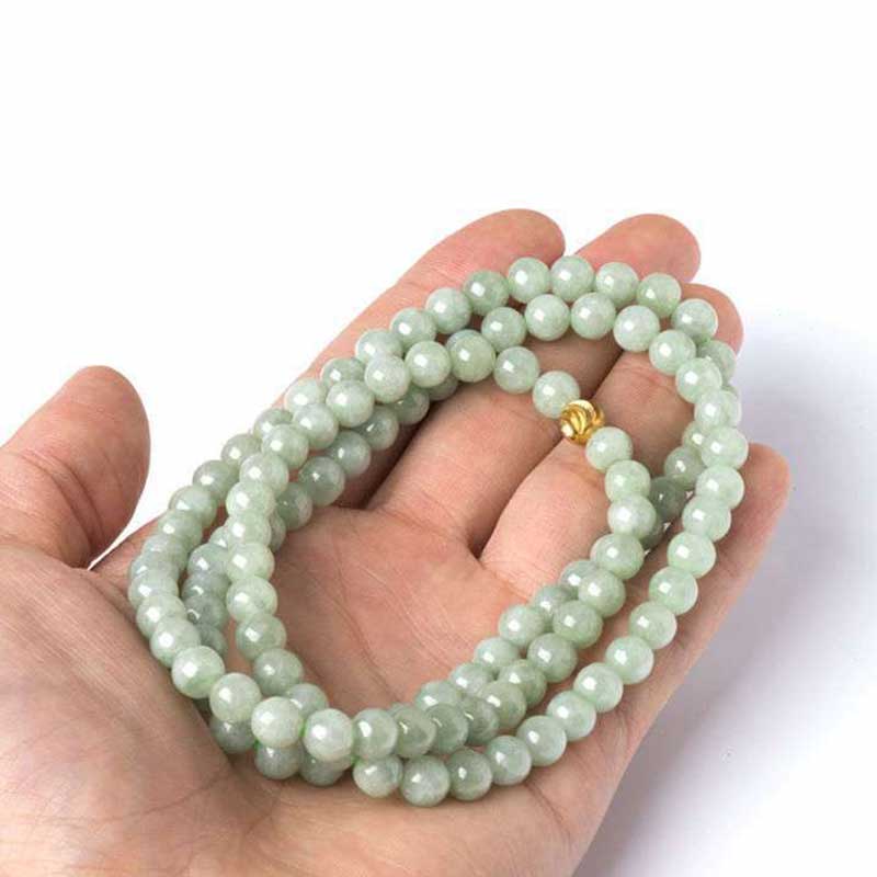 Armband van jade met 108 kralen (Mala). - image 2