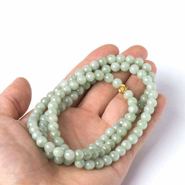 Armband van jade met 108 kralen (Mala). - image 2