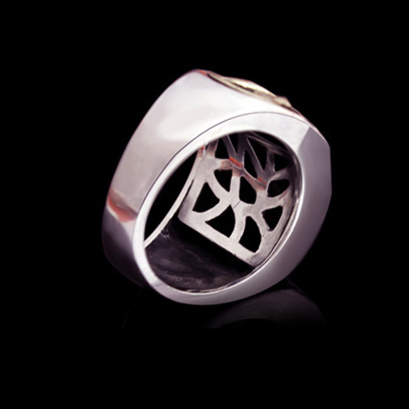 Buddha Stones Verstelbare Ring van 925 sterling zilver met gegraveerd Sanskriet-motief ter bescherming. - image 17
