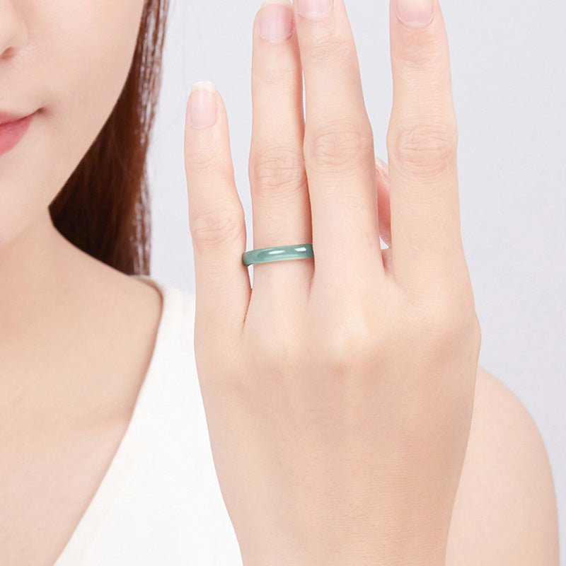 Buddha Stones Natuurlijke jade Ring voor voorspoed en bescherming. - image 3