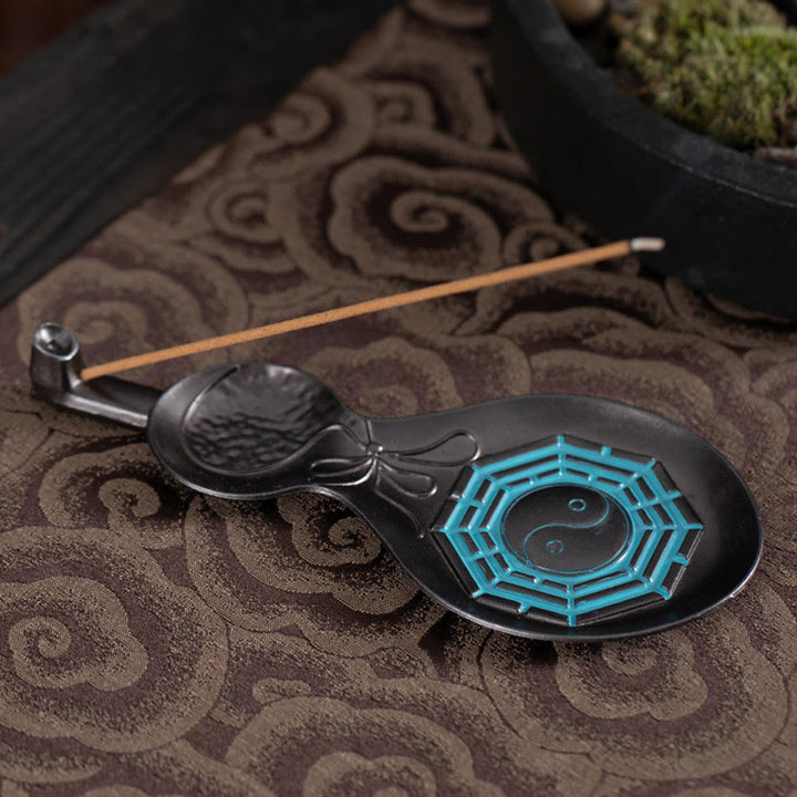 Kalebas Yin Yang Bagua Koper Zegen Wierook Decoratie - Yin Yang Bagua 13,8*6*1,5 cm - image 0