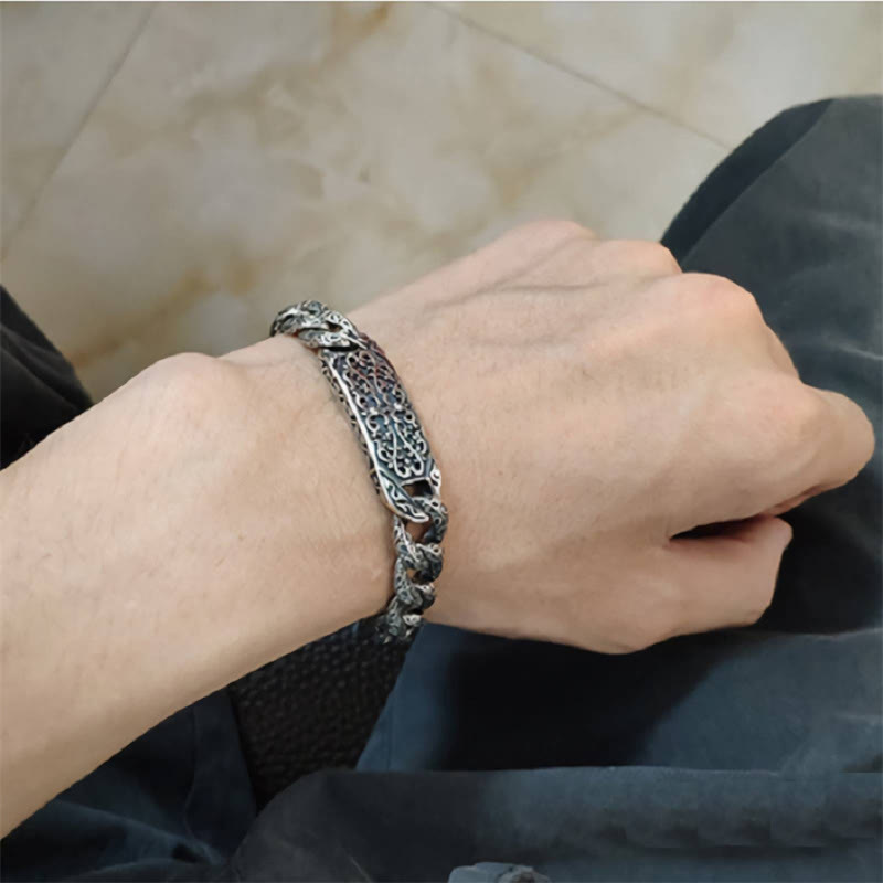 Buddha Stones Vintage gegraveerde helende Armband met patronen - image 8