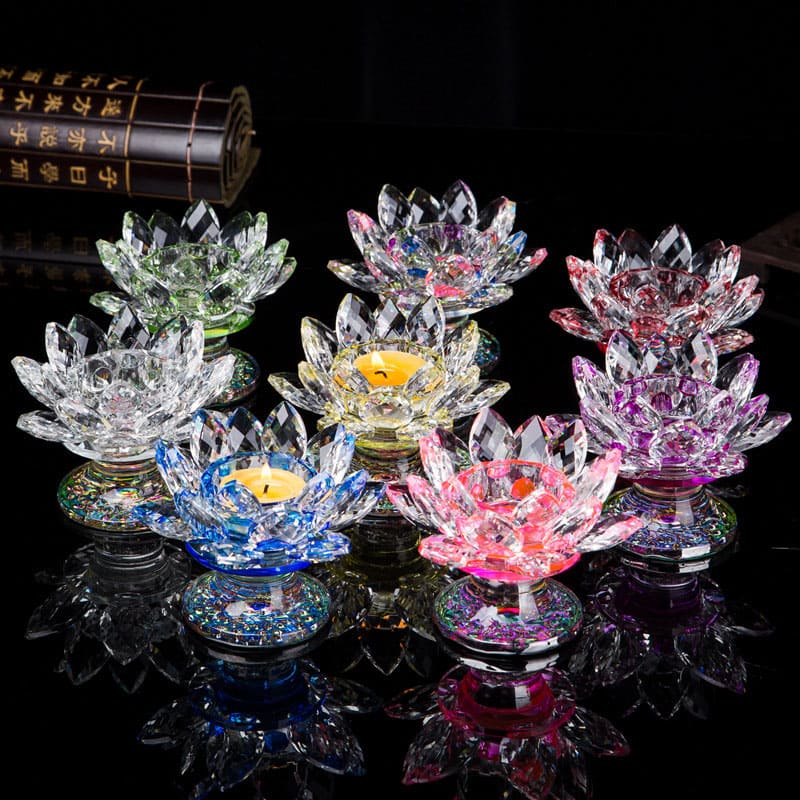 Tibetaanse lotus kandelaar ornament - image 0