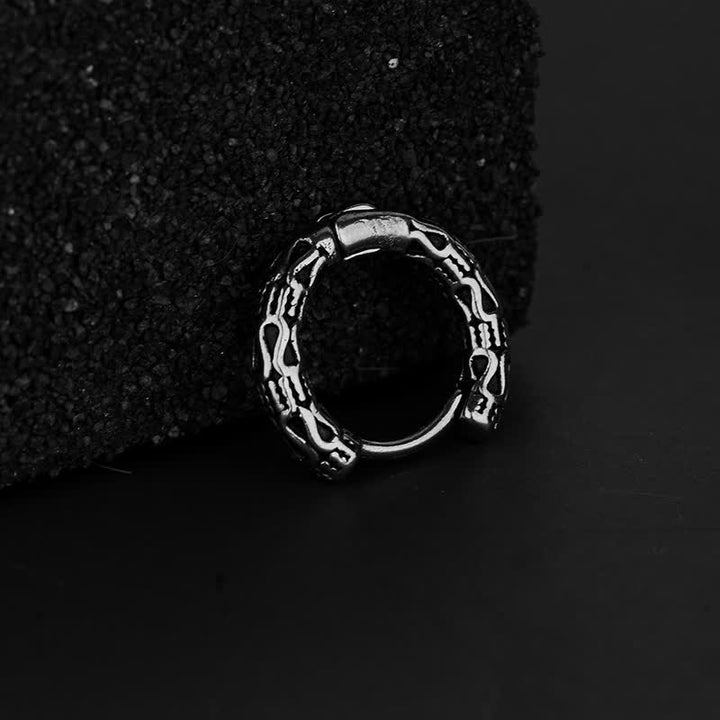 Retro patroon titanium stalen Oorbellen - image 3