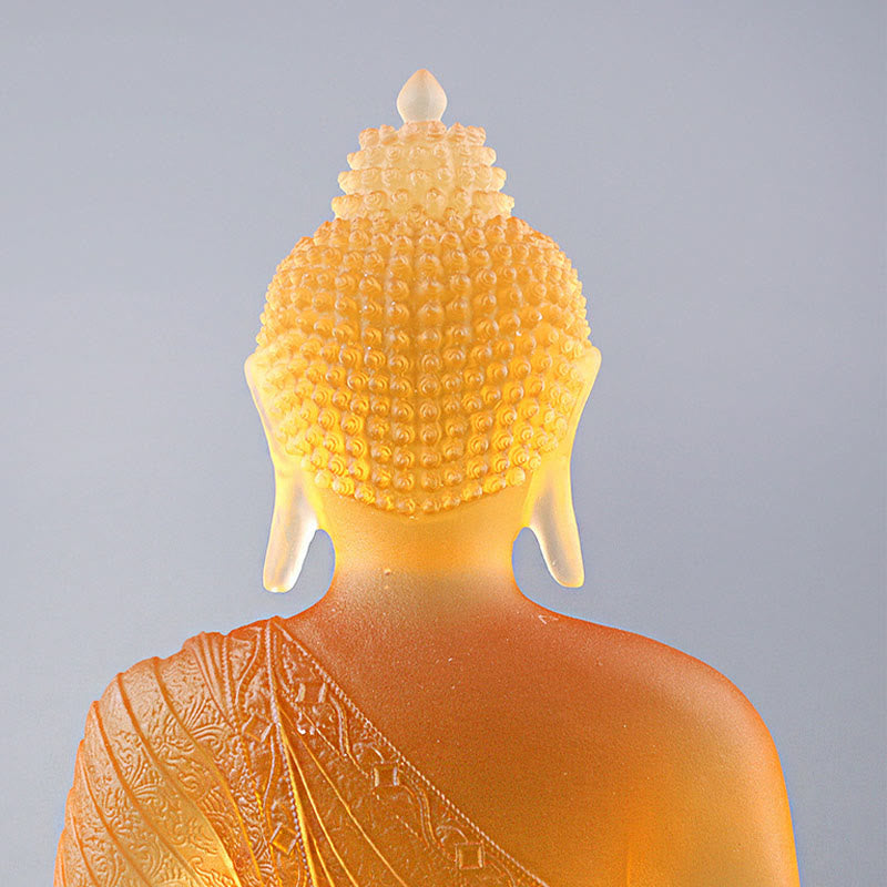 Buddha Stones Handgemaakte Boeddha-beeldje van Liuli, kunstwerk, sereniteitsbeeld, woondecoratie. - image 11