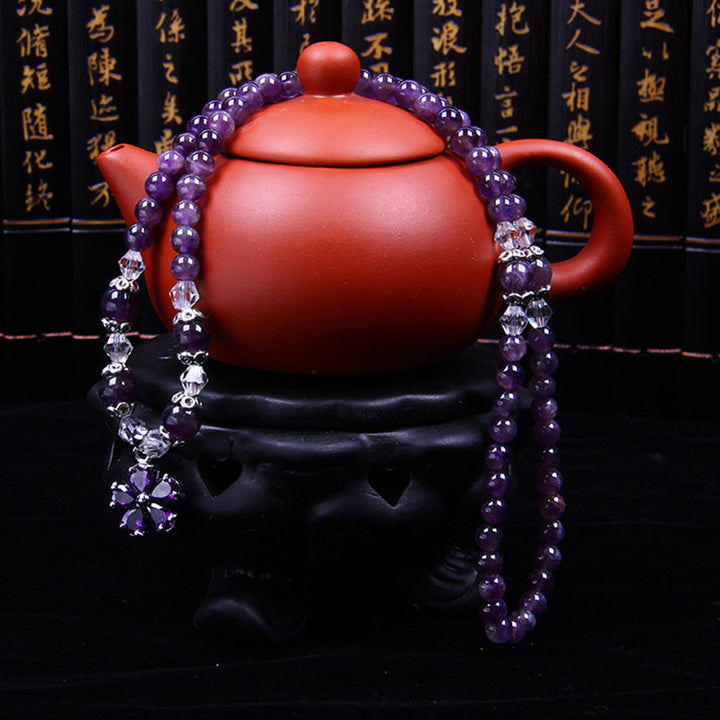 Buddha Stones Tibetaanse amethist Armband - image 2