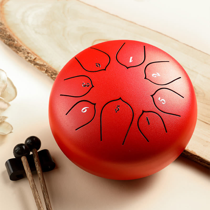 Buddha Stones Stalen tongtrommel, klankgenezing, meditatie, lotuspatroon, drumstel, 8 noten, 15 cm percussie-instrument - image 5