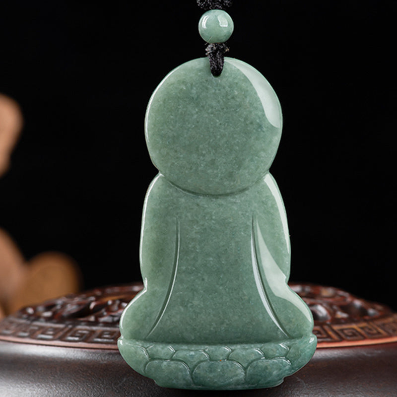 Buddha Stones Amitabha Boeddha Jade Amulet Compassie Ketting - image 6