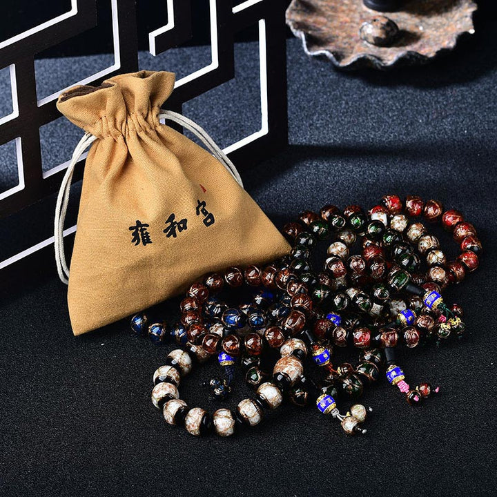 Tibetaanse Armband met drakenaderagaat voor helende doeleinden - image 4