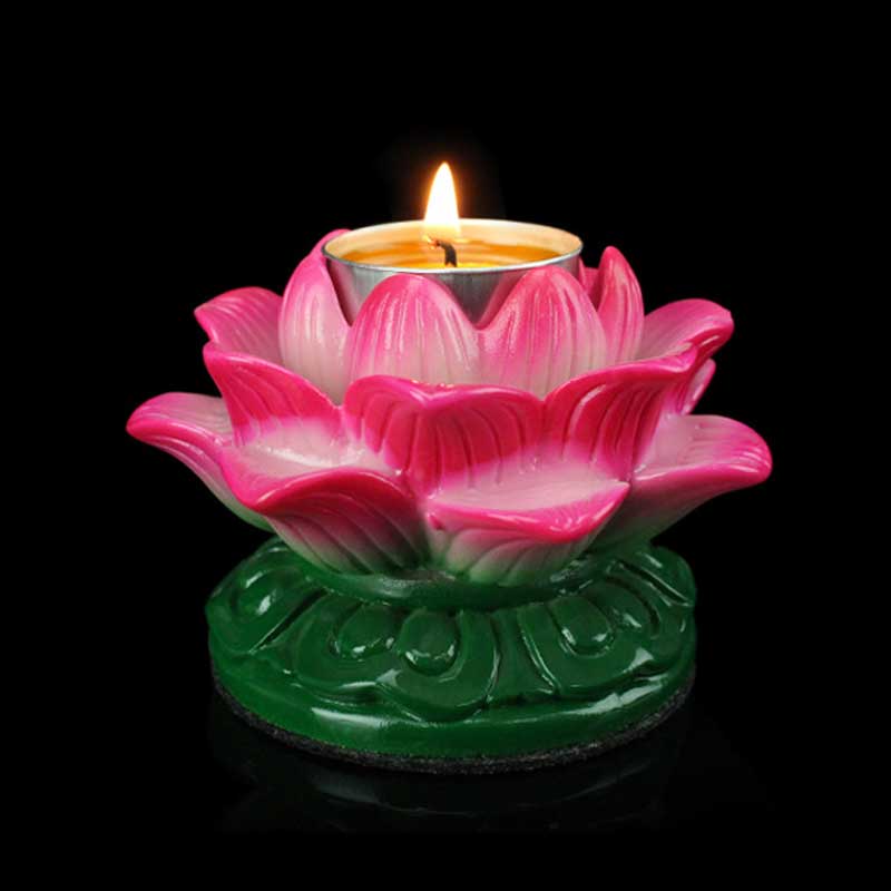 Buddha Stones Meditatie Gebedsaltaar Lotusbloem Kaarsenhouder Boeddhistische Tempelrituelen Gebruiksvoorwerpen - image 0