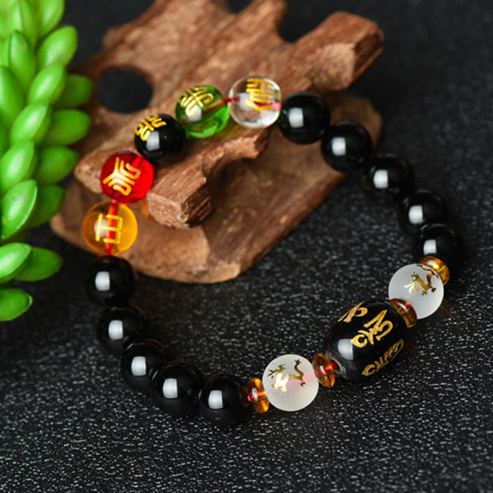 Tibetaanse zwarte onyx Armband - image 1