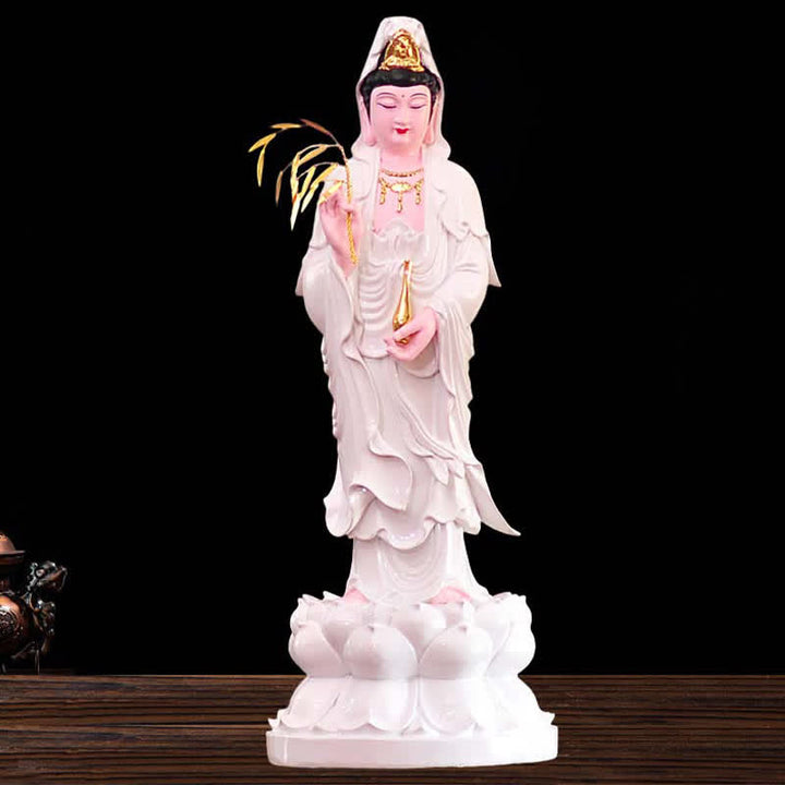 Buddha Stones Chenrezig Bodhisattva Avalokitesvara beeldje Harmonie Harsbeeld Huisdecoratie - image 7