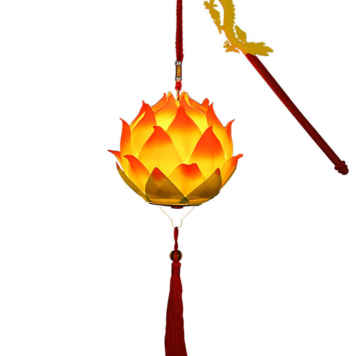 Buddha Stones DIY Lotusbloem Drakenlantaarn Kwastjes Lamp Decoratie - image 23