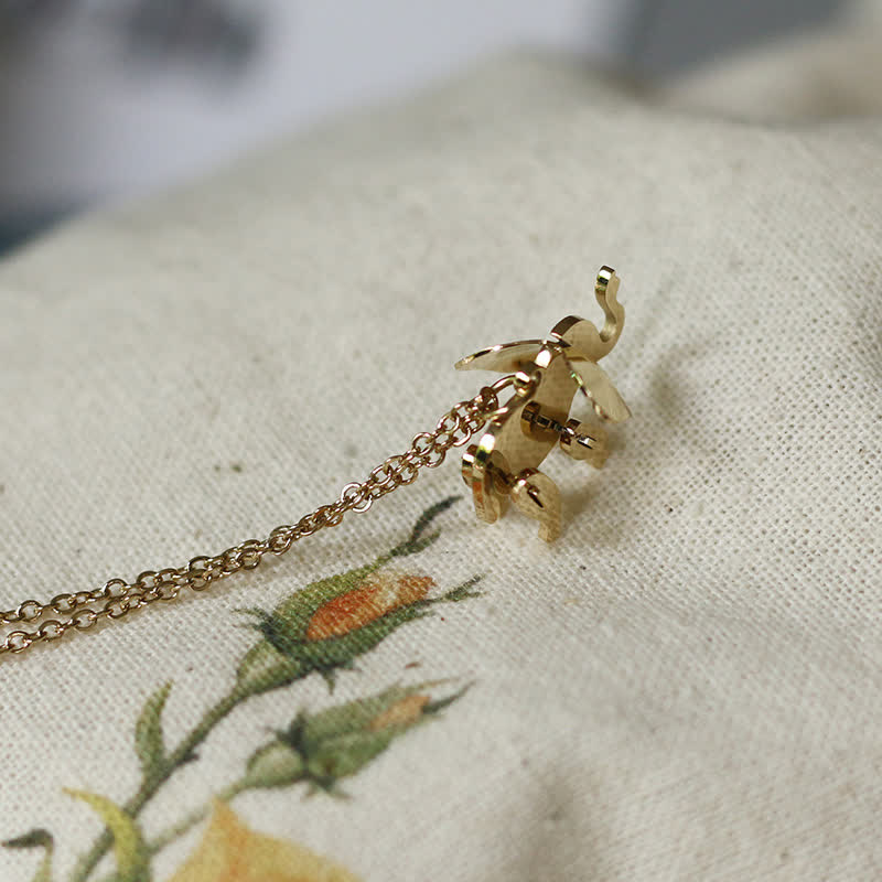 Olifant geluksketting met Ketting van titaniumstaal - image 5