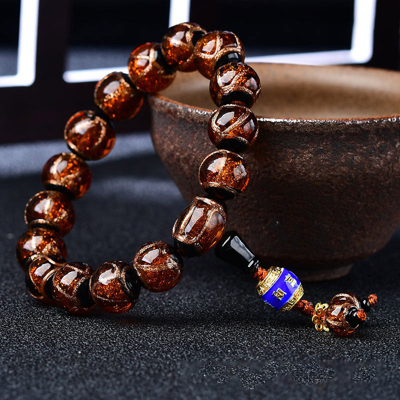 Tibetaanse Armband met drakenaderagaat voor helende doeleinden - image 8