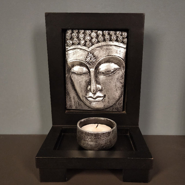 Buddha Stones Boeddha, mededogen, sereniteit, huisgebed, altaar, zen-decoratie - Zilveren Boeddha - image 11