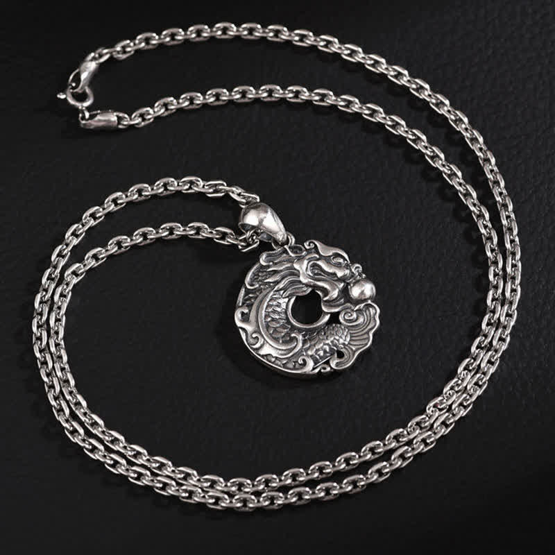Buddha Stones Koi Vis Draak Vrede Gesp Rijkdom Ketting - image 10