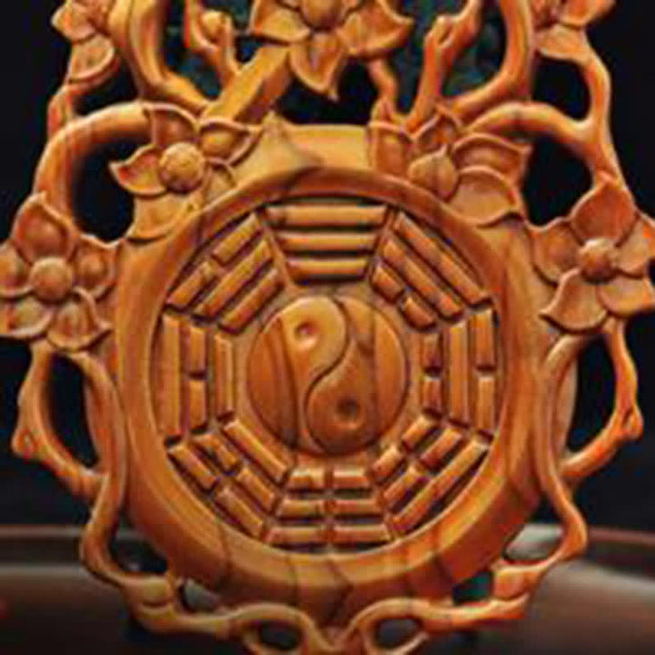 Feng Shui Bagua-kaart Perzikhout Chinese knopen Balans Energiekaart - image 3