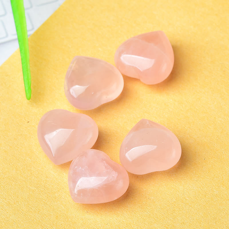 Natuurlijke amethist tijgeroogsteen liefdesdecoratie - Roze Kristal*5 stuks - image 4